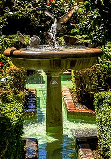Jardines de la Catedral de Málaga.